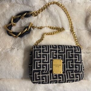 Balmain Black and Gold Purse NWT
